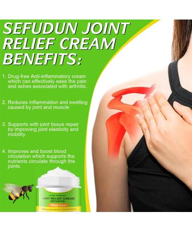 Bee Venom Joint and Bone Cream - 100g Bee Venom Cream - Bee Venom Joint and Bone Relief Cream - Natural Joint & Bone Cream - Bee Venom Gel for Relieve - Buy Online on GoSupps.com