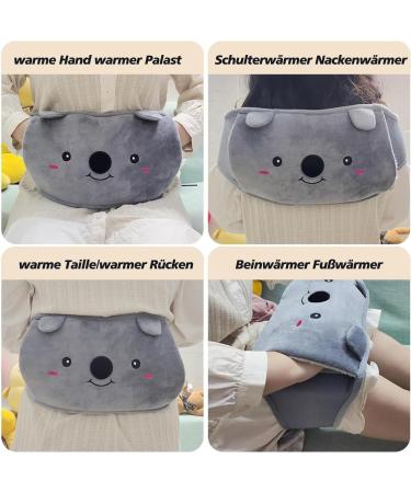 Koala Hot Water Bottle Set 3 Soft Waist Covers for Pain Relief | Neck Back Shoulder & Leg Warmers | International Shipping Available - Buy Online on GoSupps.com