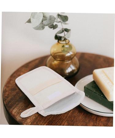 Healeved 6 Pcs Handmade Soap Storage Bag Toilet Bags Foaming Net Sponge Deep Cleanse Bar Soap Black Flax - Buy Online on GoSupps.com