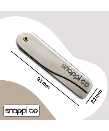 Snappi Co 304 Stainless Steel Folding Beard Comb for Men - Compact Pocket Comb for Beard Grooming and Styling | Portable EDC Accessory with Gift Box - Buy Online on GoSupps.com