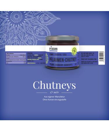 By Susann 08 Plum Chutney - 150g | Spicy Fruity & Sweet Natural Flavors for International Shipping - Buy Online on GoSupps.com