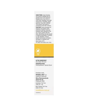 Invisible Zinc Light Tinted Daywear SPF 30+ - 50g | Daily Moisturizer with Sun Protection & Sheer Foundation - Buy Online on GoSupps.com
