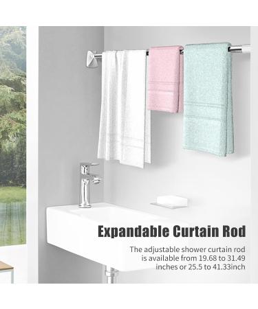 Siuke Expandable Curtain Rod - 20 to 32 Inches No Drill Rust-Free Clamping Bar for Windows & Shower - H44959-2 - Buy Online on GoSupps.com