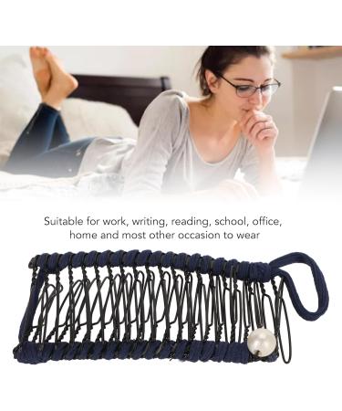 Vintage Hair Comb for Wavy Hair Stretchy Hair Comb Tool Retro Clincher Comb Banana Hair Clips for Women (Navy Blue) - Buy Online on GoSupps.com