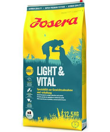 Josera Light & Vital Dog Food 12.5 kg | Super Premium Low-Fat Formula for Adult Dogs | International Shipping Available - Buy Online on GoSupps.com