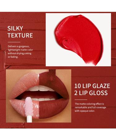 6Pcs Matte Liquid Lipstick Set - Long-Lasting Non-Stick Velvet Lip Gloss Kit for Girls & Women - Perfect Makeup Gift - Buy Online on GoSupps.com