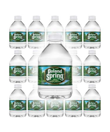 Poland Spring Water 16 Pack | Small water bottles - 8 oz. Bottled Water - Mini Water bottles 8 oz | Pack of 16