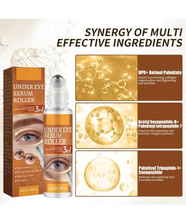 under eye cream Effective Rollerball Eye Serums Energizing Anti-Wrinkle Eye Serums for Dark Circles and Puffiness Fine Lines Wrinkle Remover for Bags Under Zorq - Buy Online on GoSupps.com