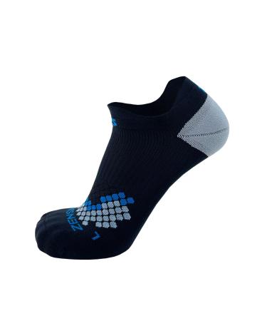 Zensah Plantar Fasciitis Relief Compression Socks - PF Night Socks for Plantar Fascia and Achilles Tendon Stability Pain Medium Black