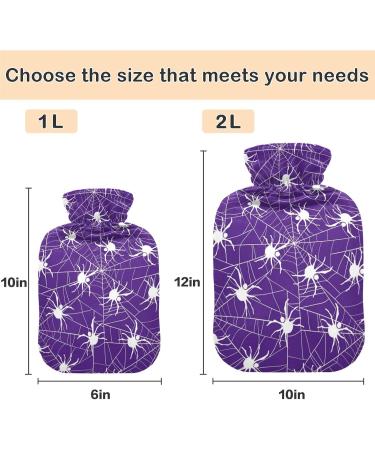 NAANLE Halloween Spider NEEE 2L Transparent Hot Water Bottle - Hand & Foot Warmer for Pain Relief & Cold Therapy - Buy Online on GoSupps.com