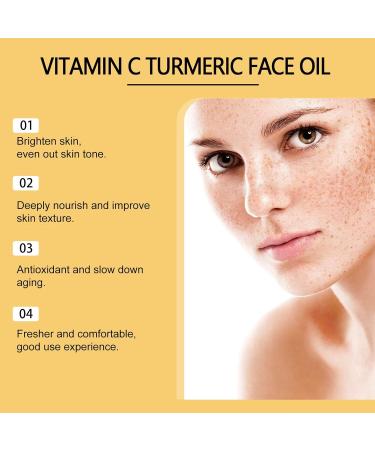 homomdy Vitamin C facial serum natural turmeric for firmer and more radiant skin removal of dark spots even skin tone antiaging and moisturizing softens wrinkles 2pcs - Buy Online on GoSupps.com