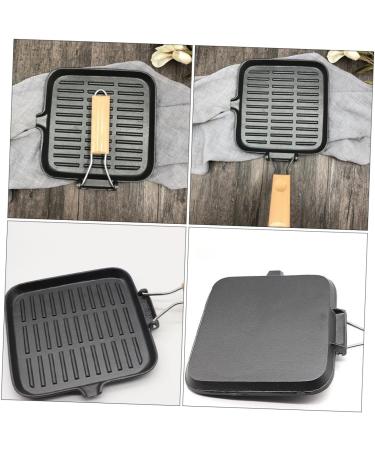 MAGICLULU Frying Pan Carbon Steel Pan Camping Cooking Stove Stainless Steel Cookware Outdoor Nonstick Skillet Flat Nonstick Bakeware Camping Cooking Utensils Gas Stoves Dropshipping Iron - Buy Online on GoSupps.com