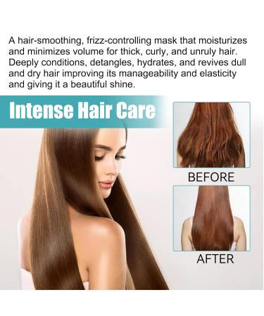 2 Pieces Hair Straightening Cream - Silky Shiny Smoothing Treatment for Curly & Dry Hair - Buy Online on GoSupps.com