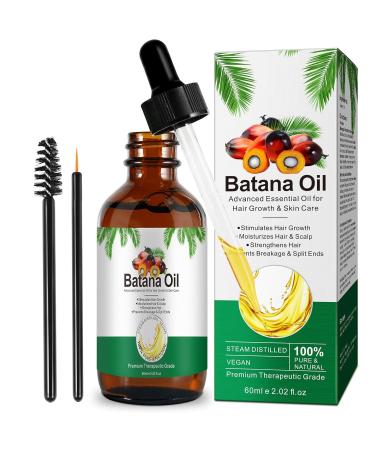 Organic Batana Oil for Hair Growth - 100% Pure & Natural | Repair Split Ends & Nourish Scalp All Hair Types 2.02 fl oz - Buy Online on GoSupps.com