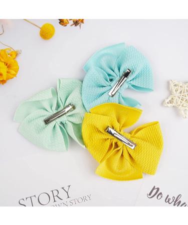 40 Colors Solid Fabric Hair Bows Clips for Baby Girls, Toddlers & Teens | Alligator Hair Accessories - Buy Online on GoSupps.com