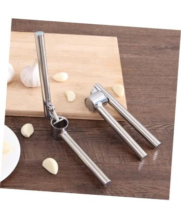 DOITOOL 1pc Garlic Squeezer Stainless Steel Garlic Presser Garlic Presser Crusher Metal Garlic Mincer Lemon Hand Juicer Lemon Squeezer Potato Garlic Manual Kitchenware - Buy Online on GoSupps.com