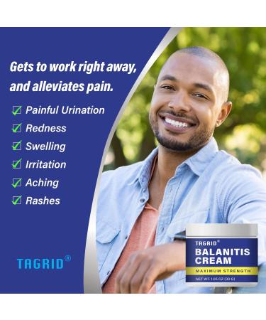 TAGRID Balanitis Treatment for Men - Effective Cream for Balanitis Relief (30g) | Fast International Shipping - Buy Online on GoSupps.com
