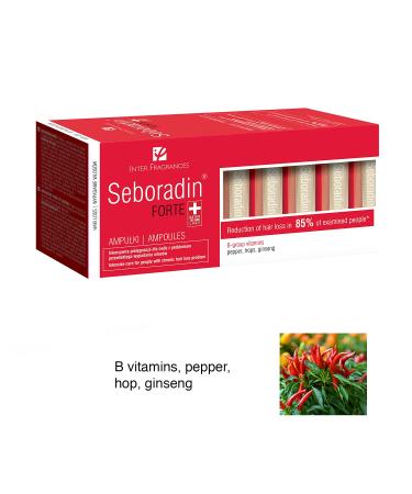 Seboradin Hair Loss Ampoules for Men & Women 14 x 5.5ml Hair Care Serum with Vitamins & Natural Extracts - Effective Scalp Treatment - Buy Online on GoSupps.com