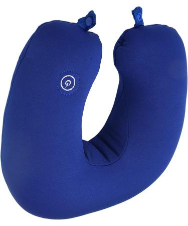 Verdant Touch Memory Foam Neck Pillow - Electric Vibration U-shaped Travel Pillow for Comfort - Blue - Buy Online on GoSupps.com