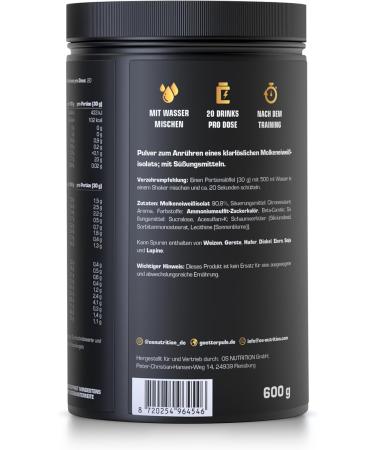 OS NUTRITION G tterpuls Protein+ Premium Clear Whey Isolate 600g - Peach Iced Tea | High-Quality International Shipping - Buy Online on GoSupps.com
