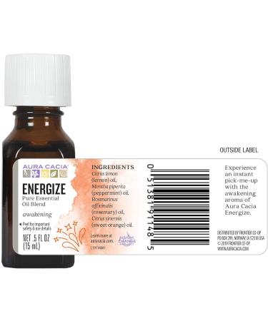 Buy Aura Cacia Energize Essential Oil Blend - 0.5 fl. oz. | Best Quality International Shipping - Buy Online on GoSupps.com