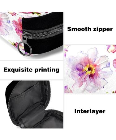 GIAPB Period Bag - Watercolor Spring Cherry Blossom Color - Sanitary Napkin Storage & Makeup Pouch - Buy Online on GoSupps.com