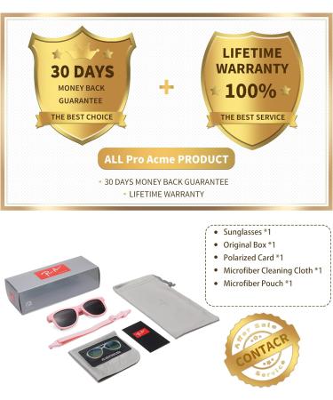 Pro Acme TPEE Polarized Baby Sunglasses with Strap - Pink Frame, Grey Lens - Buy Online on GoSupps.com