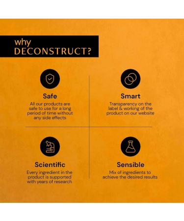 De-construct Vitamin C Hair Serum 100ml | Shiny Hair Sun Protection & Frizz Control | 1% Vitamin C & 0.2% Vitamin E for Women & Men - Buy Online on GoSupps.com