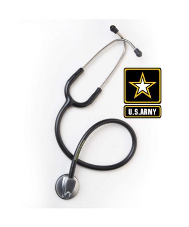 U.S. Army Cardiology Stethoscope Single Head for Medical and Clinical Use - 27 inch