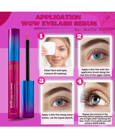 PRO-ADV+ Eyelash Growth Serum & Activator - Longer, Thicker Lashes & Brows | Shocking Volume | Eyelash WOW | 5mL - Buy Online on GoSupps.com
