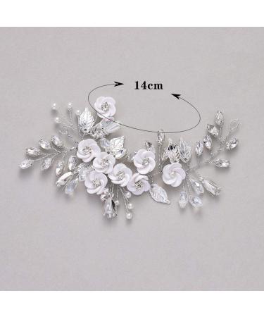 Unicra Silver Hair Jewelry for Weddings | Crystal Headdress & Hair Accessories for Brides & Bridesmaids - Buy Online on GoSupps.com
