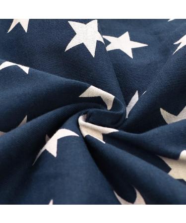 Fitwarm Patriotic Star Dog Shirt - 4th of July Memorial Day Independence Day Holiday Clothes for Small Dogs - Breathable Cotton in Red, Navy Blue, White - Medium - Buy Online on GoSupps.com