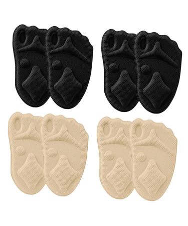 NOLITOY 4 Pairs Sponge Forefoot Pad of Forefoot Gel Forefoot Insert Pink Business Card Holder Invisible Insoles Forefoot Cushion Half Toe Sleeve Mesh Stretch Fabric High Heel 4d