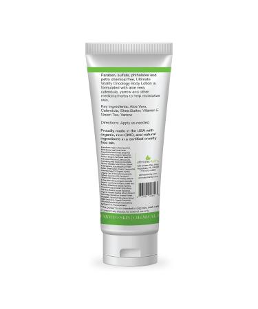UltimateVitality Oncology Cream for Chemo Patients | Natural Organic Moisturizing Lotion - Paraben & Phthalate Free 6 oz - Buy Online on GoSupps.com