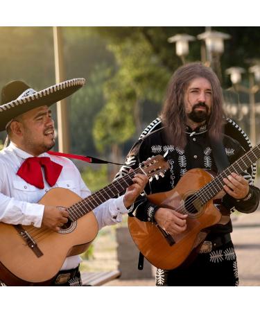 TSHAOUN Mens Brown Wig Mid Length Curly Hair Mens Wig for Adult 16 Inch/40 cm Pop Rocking Dude Wigs for Men Handsome Mens Cosplay Wigs for 70s 80s Fancy Dress Daily Costume Party Halloween (Brown) - Buy Online on GoSupps.com