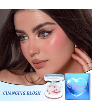 Tinted Blush for Cheeks Cream Blush for Cheeks | Color-Changing Nude Makeup Blush for Eyes Long-Lasting Warm Blush Multifunctional Tinted Cream Blush - Buy Online on GoSupps.com