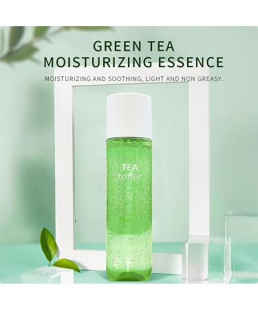 Green Tea Toner for Face - Green Tea Face Toner Essence Water - Green Tea Toner Skincare Water - Moisture Hydrate Reduce Dryness Plump - Smooth Tender Restore Elasticity Pore Minimizer Refreshing Skin - Buy Online on GoSupps.com