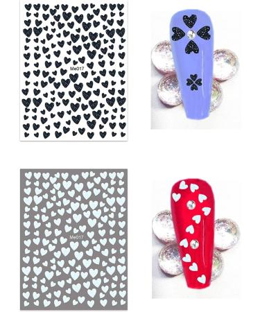 10 Sheets Valentines Day Glitter Nail Art Stickers Decals Self-Adhesive Colorful Love Heart Nail Supplies Nail Art Design Decoration Accessories - Buy Online on GoSupps.com