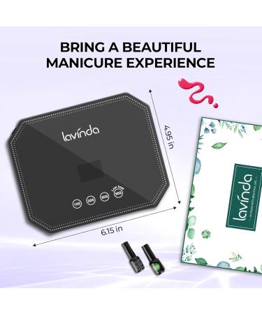 Buy Lavinda 54W UV Nail Lamp - Professional LED Nail Dryer for Gel Polish Fast Drying with 4 Timers & LCD Display Perfect for Salon & Home Use Ideal Gift for Women Moms & Girlfriends - Buy Online on GoSupps.com