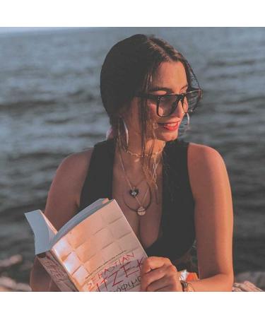 GLINDAR Blue Light Blocking Glasses - Oversized Square Computer Glasses for Women Men, Reduce Eye Strain, Black - Buy Online on GoSupps.com