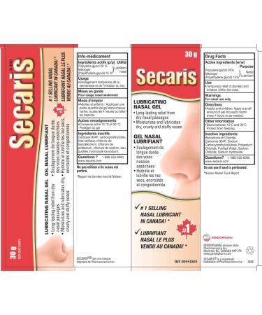 Secaris Lubricating Nasal Gel 30 g - Buy Online on GoSupps.com