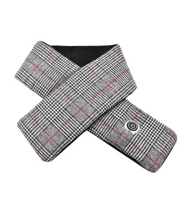 Rlehjn heating scarf USB with 3 heating levels Electrical neck Heat cushion Naked Heat scarf Neck heating electrical neck heating pillow without power bench waterproof windproof electrical warm gray