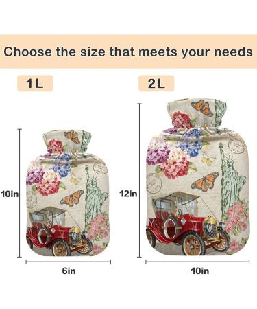 Buy Naanle Butterfly Freedom 1L Heat Bottle Transparent Hot Water Bottle for Pain Relief & Therapy | Ideal for Bed Hand Foot Heat Relief - Buy Online on GoSupps.com