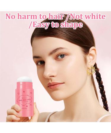 Hair Wax Stick with 2 Styling Sticks Long Lasting Styling Wax Stick For Hair Non-greasy Wax Stick For Hair Suitable For Smoothing Frizzy Hair Womens for Flyaways Hair Styling Bangs Styling Pink - Buy Online on GoSupps.com