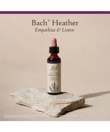 Bach Original Flower Remedies Heather - Empathize & Listen - Natural Homeopathic Flower Essence for Emotional Balance - Vegan Gluten Free Sugar Free - 20mL Dropper - Buy Online on GoSupps.com