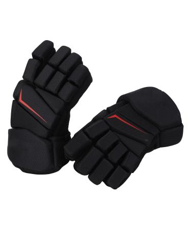 LUQEEG 1 pair of ice hockey gloves breathable lacrosse gloves finger protective nylon tissue-eva foam hock hockey gloves Hockey player gloves for hockey 25.4 cm / 10 inches 25.4 cm / 10 inches