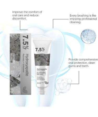 Hydroxyapatite Toothpaste for Advanced Enamel Protection Gentle and Effective Formula Fluoride-Free with Refreshing Mint Hydroxyapatite Toothpaste for Sensitive Teeth (2) - Buy Online on GoSupps.com