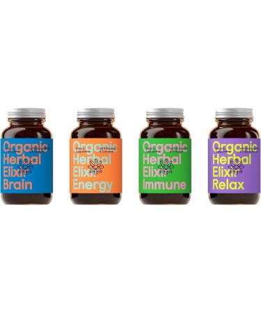 Symbeeosis Organic Herbal Elixir Brain with Ginkgo Biloba & Rosemary Enhances Memory and Concentration - 100g - Buy Online on GoSupps.com