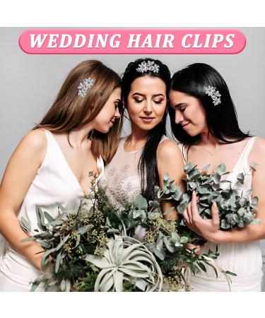 Diamante Hair Clips for Women 3 Pieces Silver Hair Clips Silver Hair Accessories Silver Hair Clip Sparkly Hair Clips Diamante Hair Accessories Bridal Hair Clip for Women for Bride Bridesmaids Prom - Buy Online on GoSupps.com