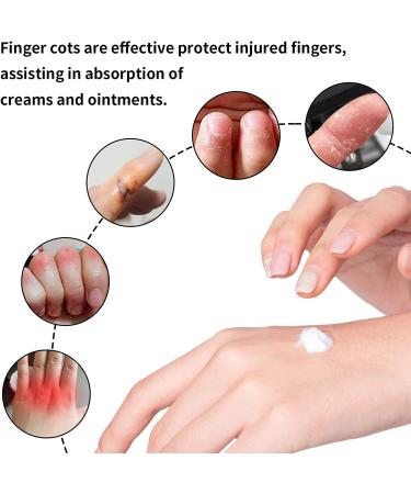 Tifanso 12 PCS Finger Cots - Gel Finger Protectors for Cracked Skin & Trigger Finger - Large Size - Buy Online on GoSupps.com